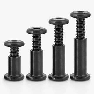 M3-m10 สแตนเลสสตีลสีดําสกรู Splint Nut แบนหัวหกเหลี่ยมซ็อกเก็ตล็อคสกรูด้ายภายใน Butt Willow เล็บ m3m6