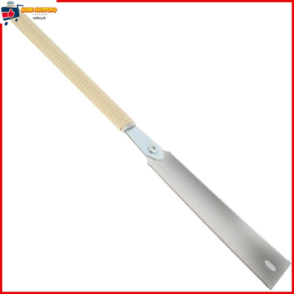 เลื่อยมือญี่ปุ่น 9.3 นิ้ว SK5 เหล็กคาร์บอนสูง Double Edged Hand Saw Incisive Hand Pull Saw 10/17 TPI