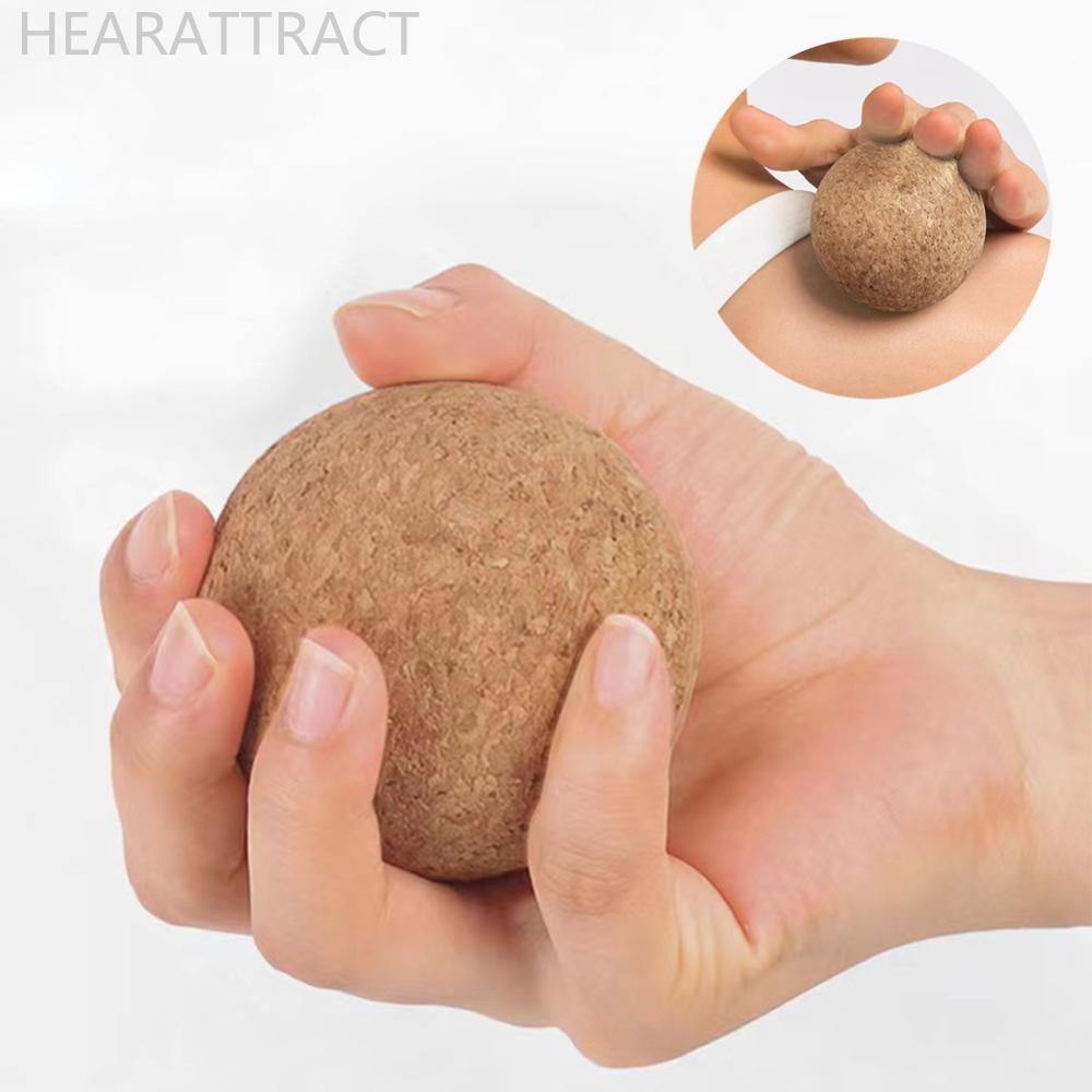 Hearattract Cork ลูกบอลนวดกลับนวดเท้าโยคะ Ball Tension Release Therapy Myofascial Ball ผ่อนคลายกล้ามเนื้อ Trigger Point O4P1