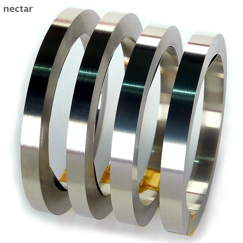 Tar 10m 18650 Li-ion แผ่นนิกเกิลแผ่นเหล็กชุบเข็มขัด Strip Connector N