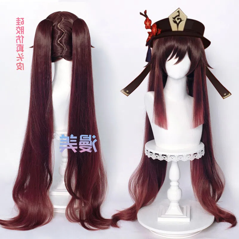 HuTao Wig Genshin Impact Cosplay
