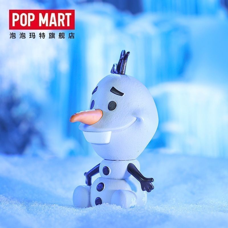 Popmart Bubble Mart Frozen 2 Series ยืนยันตุ๊กตาสมบัติหิมะของเล่นตุ๊กตาของขวัญ