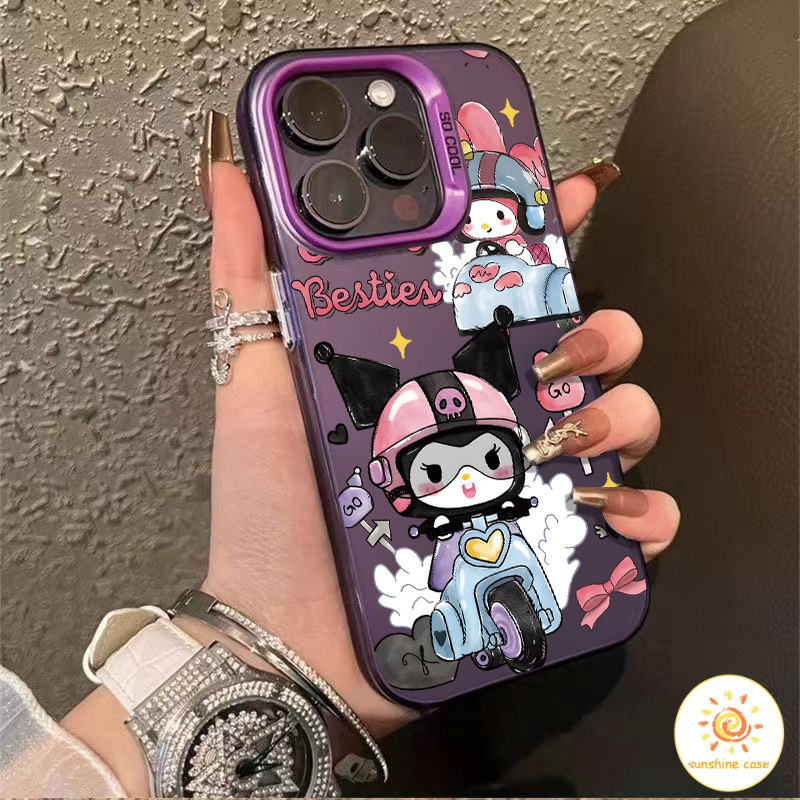 🔥GOOD🔥เคสสำหรับไอโฟน11 แอนิเมชันสร้างสรรค์ ขี่มอเตอร์ไซค์ For iPhone12 13 14 15Pro MAX X XS XR XS 6 7 8Plus SE2020