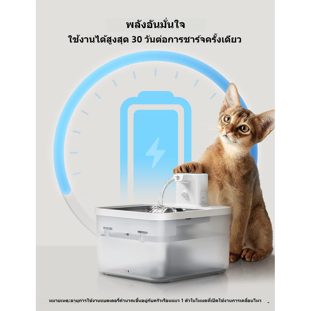 Downypaws น้ําพุแมวแบบใช้แบตเตอรี่สแตนเลส, 84oz/2.5L Fursink น้ําพุสัตว์เลี้ยงไร้สายสําหรับแมวภายใน, ตู้กดน้ําสุนัขอัตโนมัติพร้อมก๊อกน้ํา, ปั๊มเงียบ,