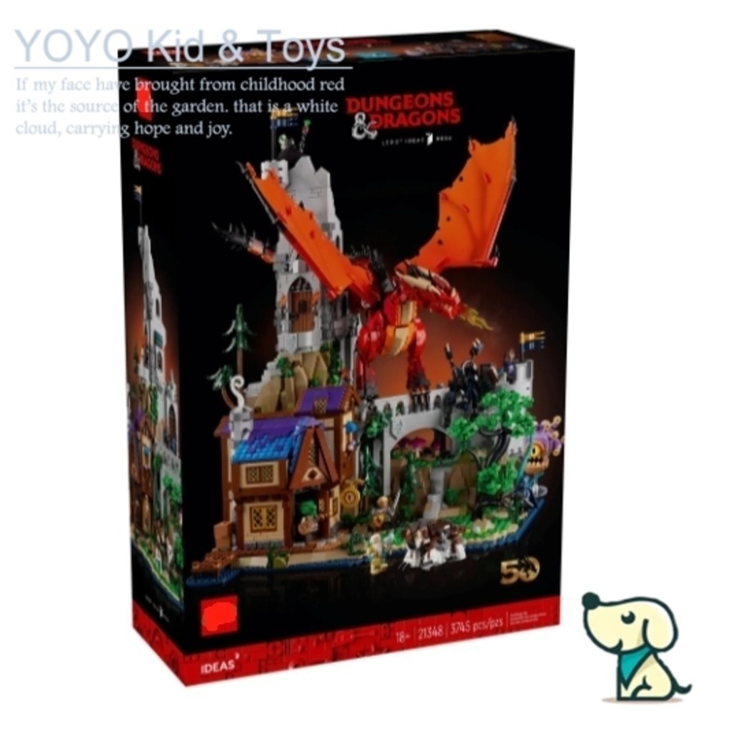 Yoyo Hobby HC6N เข้ากันได้กับ 21348 Dungeons & Dragons: Red Dragons Tale มากกว่า 3740 ชิ้นบล็อกตัวต่อของเล่น EQ1
