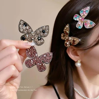 Star กิ๊บติดผมเพชรผู ้ หญิงMessyผมOne-Lineคลิปแฟชั ่ นด ้ านข ้ างBangsคลิปHeadpiece