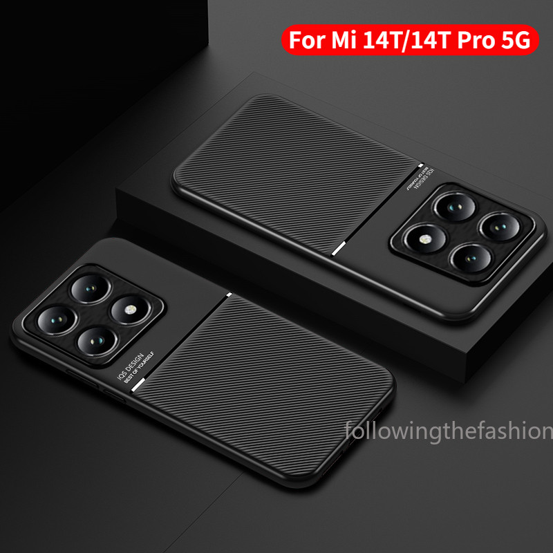 ปลอกสําหรับ Xiaomi Mi 14T Pro 5G Mi 14T 14 T Mi14T Pro 4G 5G 204 เคสโทรศัพท์กล้องเลนส์ป้องกันแฟชั่น Hard Soft Anti Shock ปลอกกันกระแทก TPU หนังใหม่แม่เหล็กปกหลัง