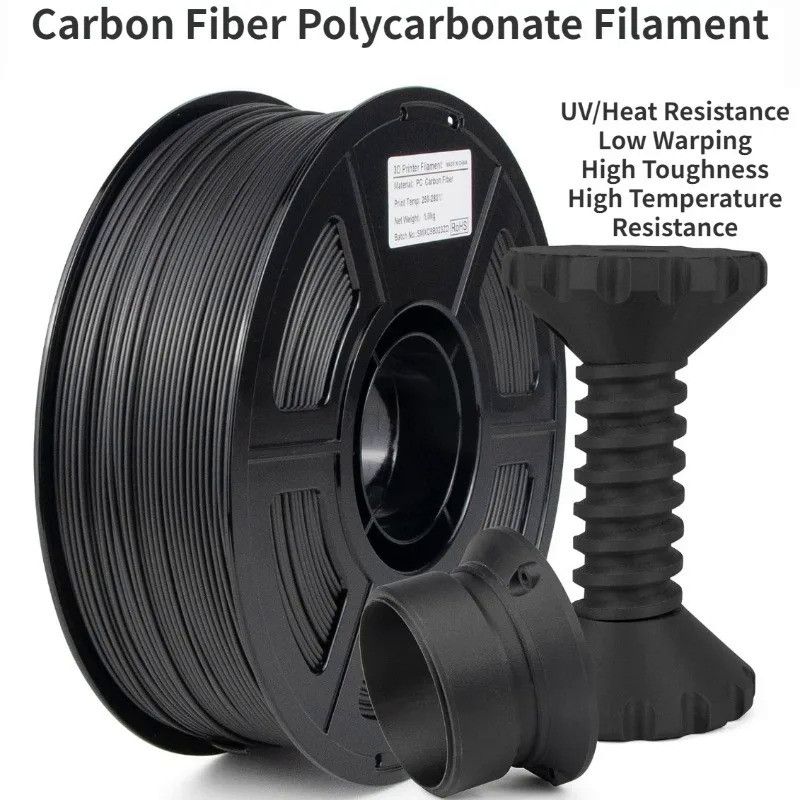 PC Carbon Fiber Polycarbonate Filament Enhanced Strength Toughness Carbon Fiber PC Filament,High UV/