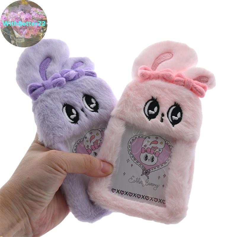 ด้วยดีกว่า น่ารักหูยาวกระต่ายตุ๊กตา รหัส ผู้ถือบัตรภาพ ผู้ถือ ไอดอล 3 นิ้วภาพแสดงการจัดเก็บปกพวงกุญแจกระเป๋าจี้ของขวัญ ไทย