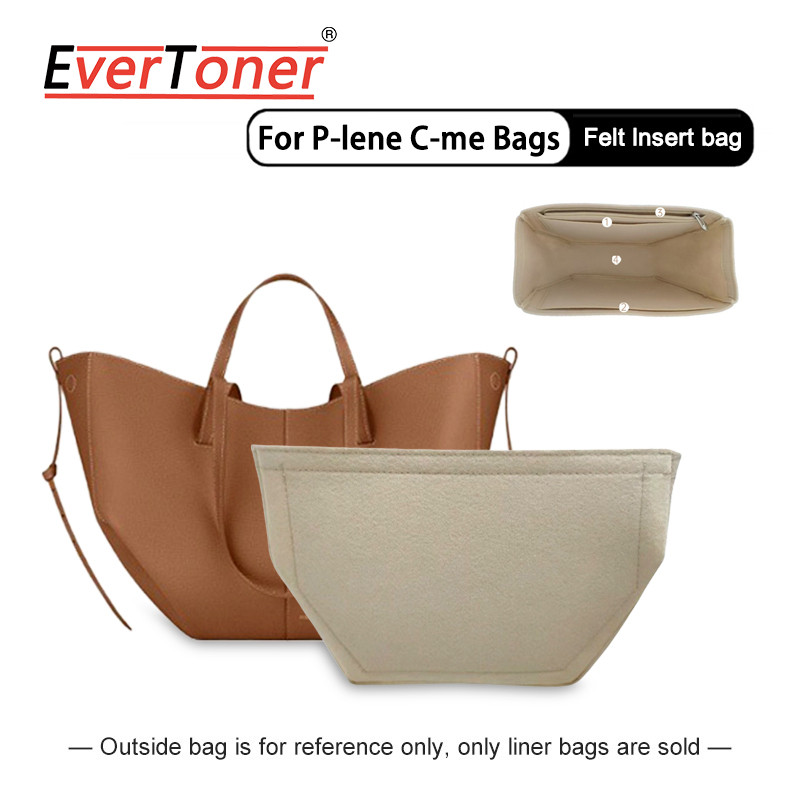 Evertoner Felt วัสดุใส่กระเป๋าสําหรับ P-LENE Cyme Mini Organizer แต่งหน้าซิปกระเ