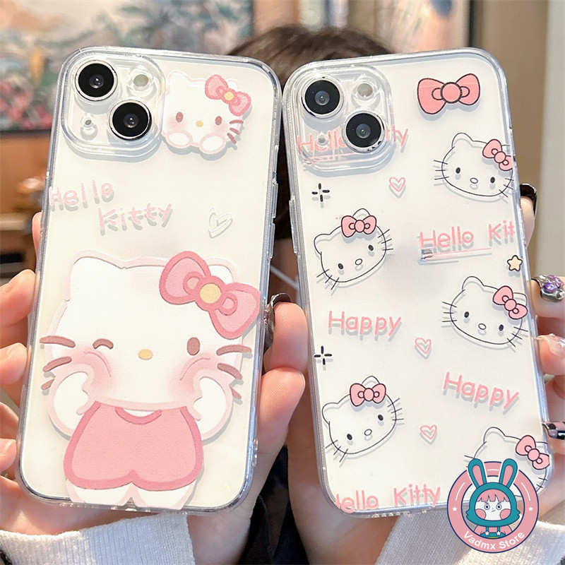 น่ารัก Hello Kitty เคสโทรศัพท์สําหรับ Xiaomi Redmi A4 5G A3X A3 A2 A1 Plus Turbo 4 3 Y3 Y2 Y1 Mi 6X 