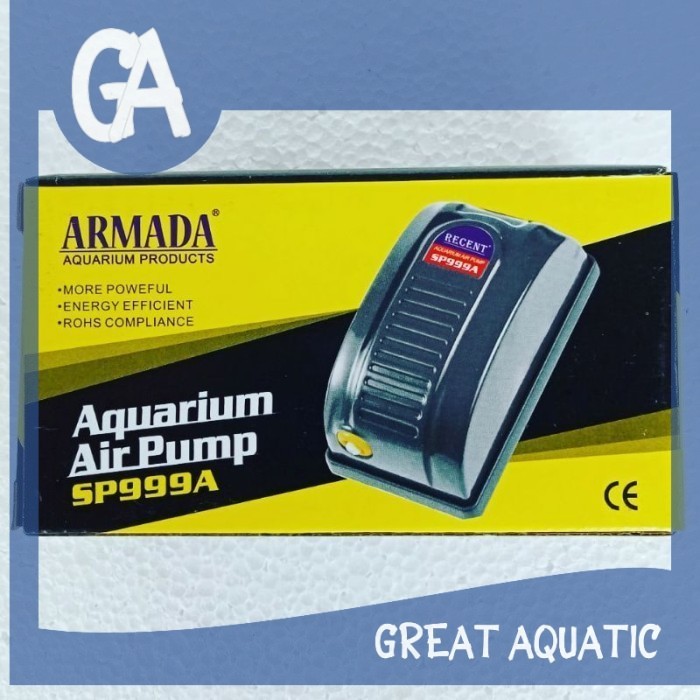 ARMADA SP 999 A ปั๊มลมเครื่องเติมอากาศตู้ปลา 1 รูออกใส่ปั๊มลม