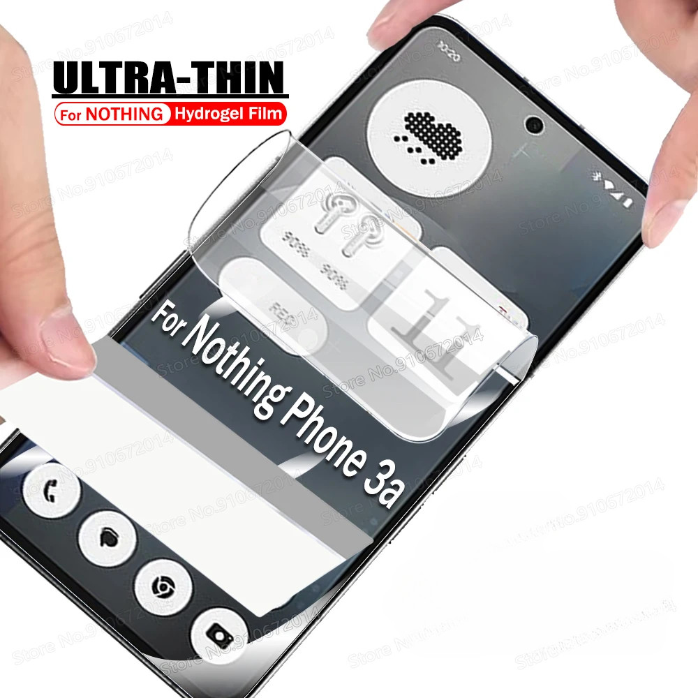Ultra Thin Hydrogel ฟิล์มสําหรับโทรศัพท์ Nothing 3A Pro ตัวป้องกันหน้าจอแบบเต็มสําหรับโทรศัพท์ Nothi