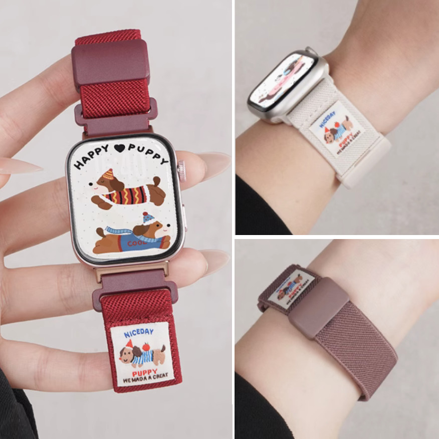 Cute Puppy Watch Strap For Huawei watch Fit 4 สาย Huawei watch Fit 4 Pro สายนาฬิกา Huawei Watch Fit 