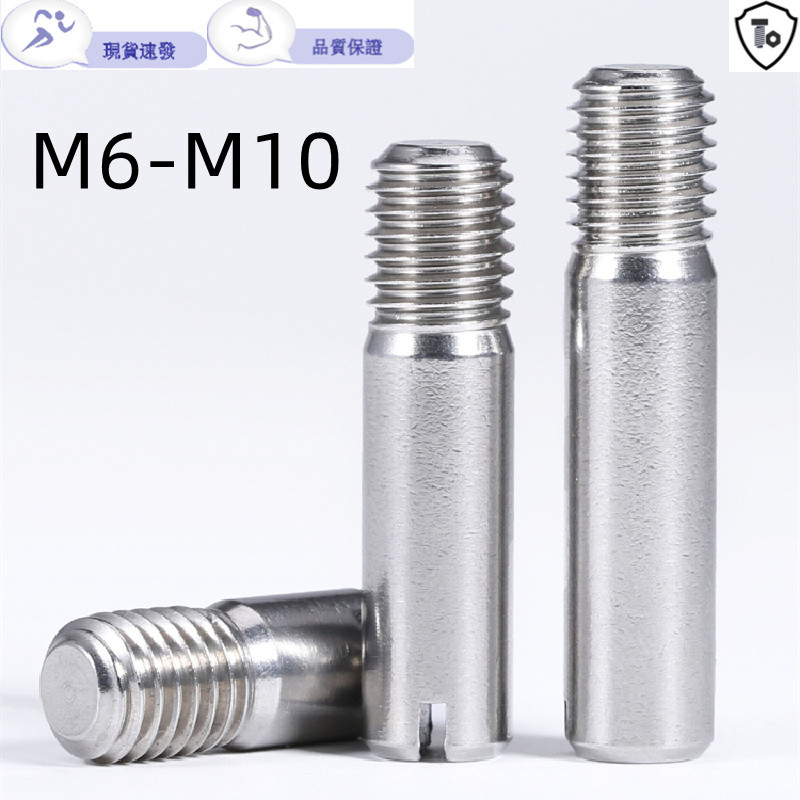 304 สแตนเลสแบน Slotted ด้ายชาย M6-M10 ขาทรงกระบอก Slotted Headless สกรูตําแหน่ง Pin Shaft Pin เล็บ M2M3M4M5M10