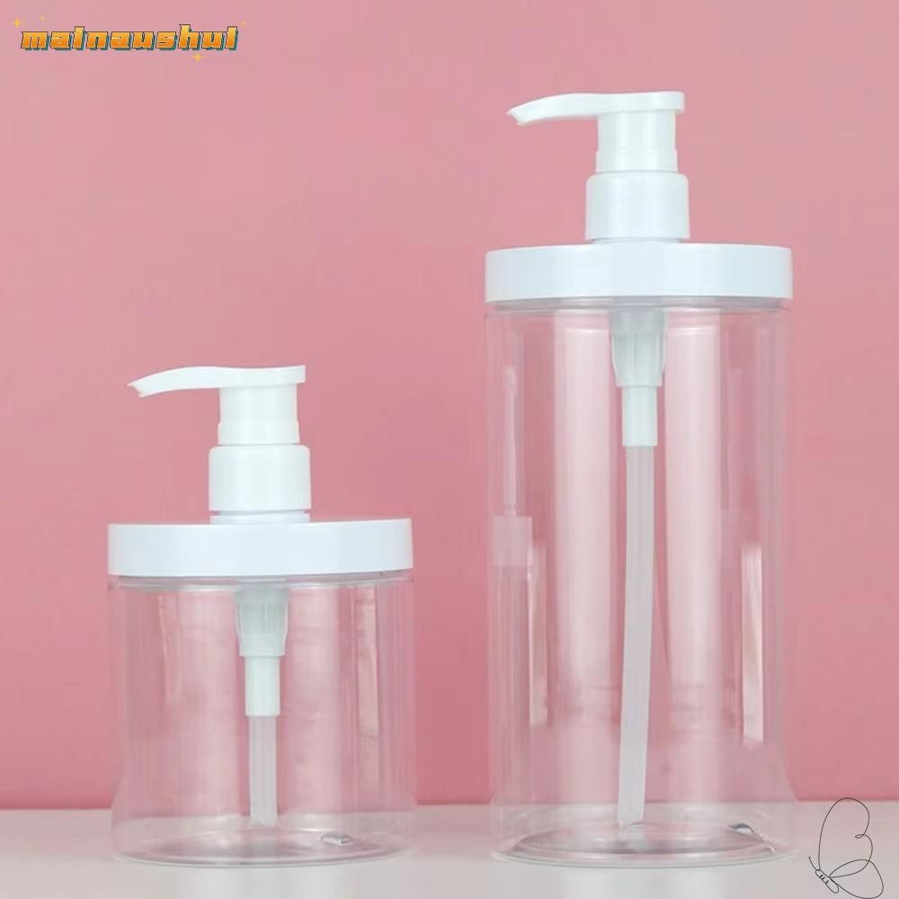 Mainaushui ขวดปั๊มเปล่า, PET แบบพกพาแชมพูโลชั่นคอนเทนเนอร์,ทนทาน 500/1000ML Travel ความจุขนาดใหญ่ขวดรีฟิลสบู่เหลว
