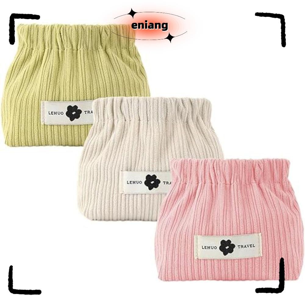 Eniang815 Shrrapnel Bag, Corduroy Soft Coin Purse, Cute Mini Solid Color Lipstick Purse Travel