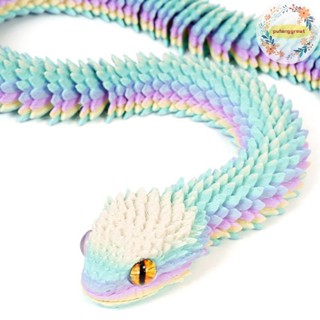 Pufanggreat ใหม่ 30 ซม.3D พิมพ์งู Figurine 3D พิมพ์สัตว์โต๊ะ…