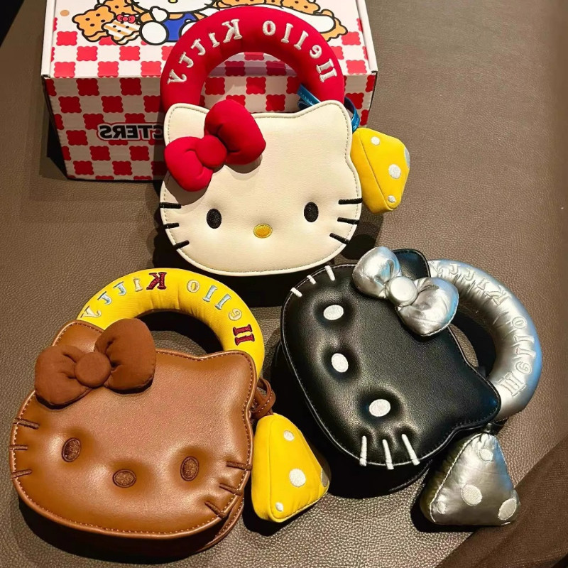 LHL BOUTIQUE กระเป๋าจิ๋ว hello kitty กระเป๋าถือ กันน้ํา น่ารัก สวยๆ โซ่ โบว์ หนัง pu