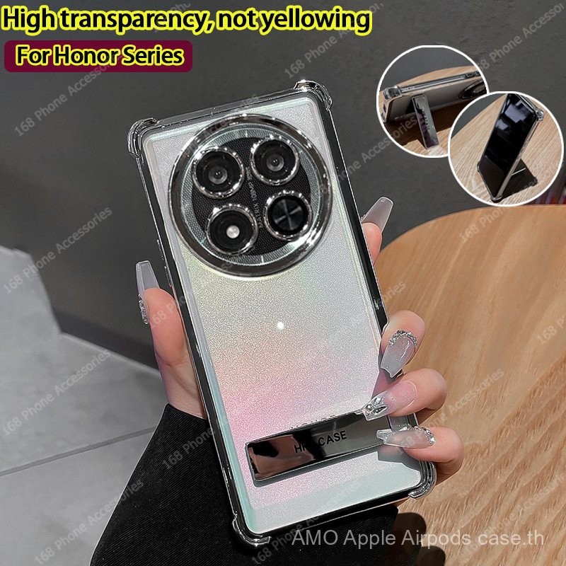 เคส Honor X9C X9B X9A 5G เคส Honor X9C สมาร์ท เคสใส เจลลี่นุ่ม กันกระแทก ที่วางโทรศัพท์ ที่วางกล้อง 