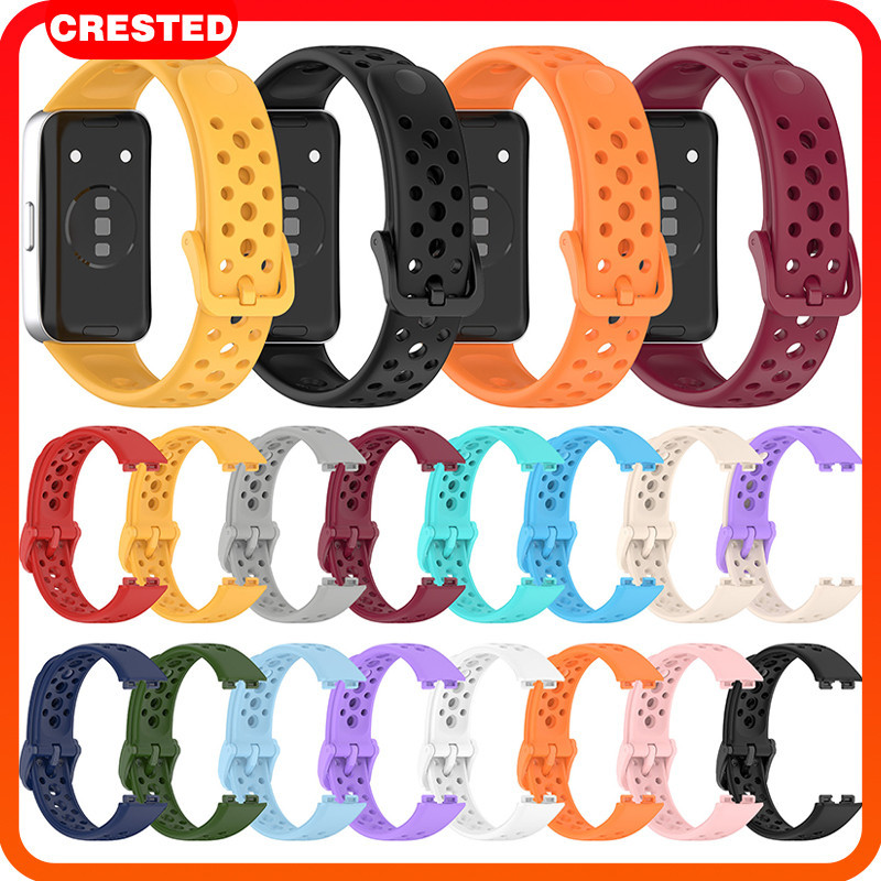 สายยางซิลิโคน for Smartwatch Huawei Band 10 9 / 8 NFC Soft Sport Waist Bracelet สายรัดข้อมือ