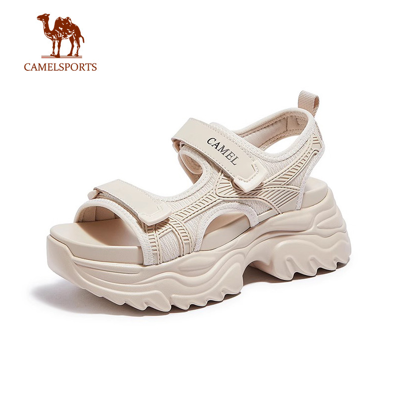 CAMEL SPORTS รองเท้าชายหาดที่เพิ่มความสูงพื้นหนา
