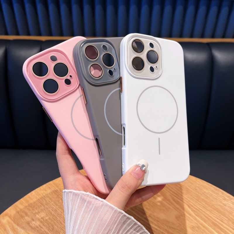 แฟชั่นหรูหราวิจิตรวงกลมแม่เหล็กซิลิโคนเหลวกรณีสําหรับ ไอโฟน 16 15 14 13 12 11 มือโปร สูงสุด 15บวก 16บวก ปลอกกล้องแก้วป้องกันนุ่มปกหลัง