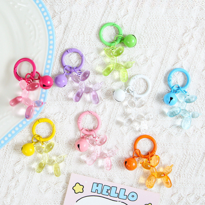 น่ารักการ์ตูนบอลลูนสุนัขพวงกุญแจ DIY สําหรับผู้หญิงสาว Y2K กระเป๋าจี้คู่พวงกุญแจรถเครื่องประดับของขวัญอุปกรณ์ตกแต่ง ราคา ถูกที่สุด ดีลบีเคเค แกลเลอรีภาพที่ 4