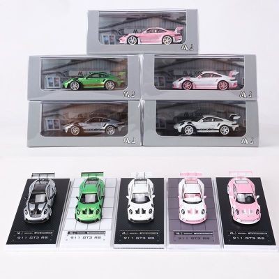 มจ 1: 64 ปอร์เช่ 911 992 GT3 อาร์เอส จําลองรถรุ่นคอลเลกชันออกจากรุ่นพิมพ์