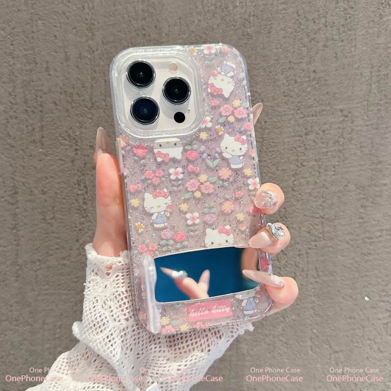 เข้ากันได้กับ iPhone 16 Pro Max iPhone 15 iPhone 13 iPhone 11 เคสโทรศัพท์กลิตเตอร์ใส DLSFK079