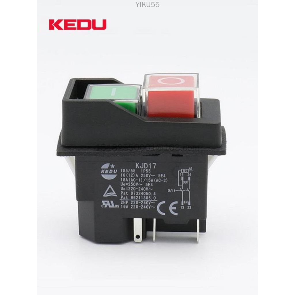 KEDU เครื่องตัดเนื้อ/สวิตช์หั่น KJD17/F/16 สวิตช์แม่เหล็กไฟฟ้ากันน้ํา 4 ฟุต /5 ฟุต 250V