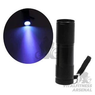 ไฟฉายแบล๊คไลท์ อัลตราไวโอเลต 395nm ไฟฉายแสงสีม่วงBLACK LIGHT 9LED ขนาดเล็ก แบบพกพา