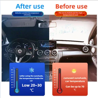 Honda กระจกรถยนต์ด้านหน้า Sun Shade สําหรับ City Civic Fit Jazz HRV BRV CRV WRV Brio Accord ตะกั่ว mobilio Mugen Power ประเภท RS Sun Visor Hunter Protector ด้านหน้า SunShade