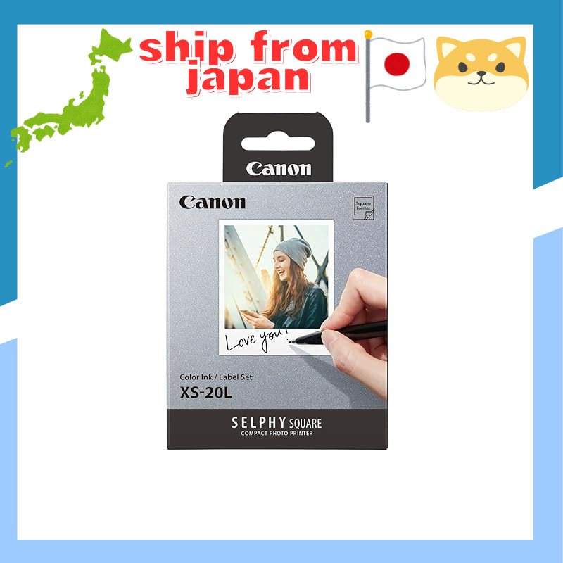 Color Ink/Label Set XS-20L for Canon SELPHY SQUARE QX10/QX20