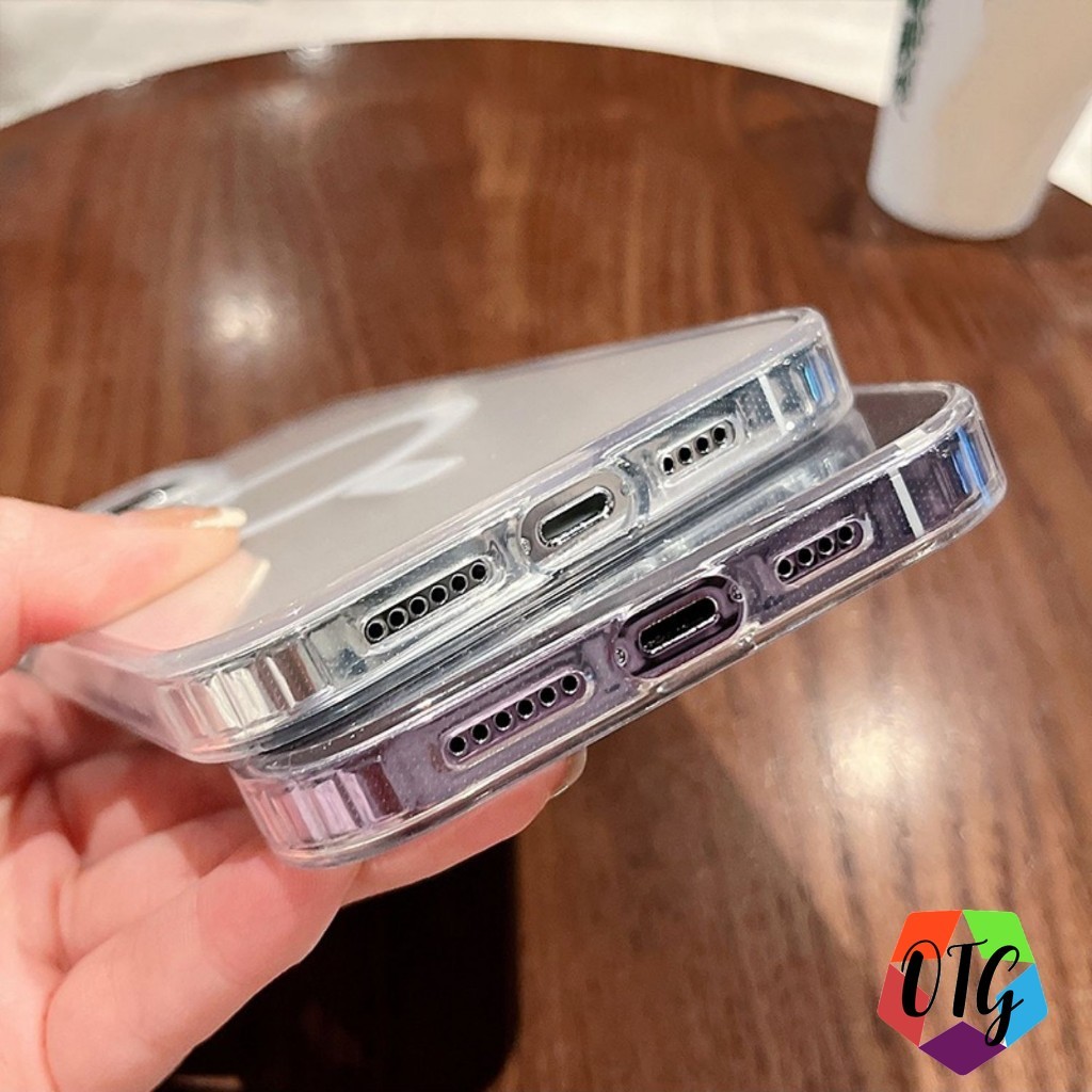 ใสเคสแม่เหล็ก for Iphone 17 11 16 Pro Max 15 12 14 13 Pro Max ชาร์จไร้สาย เคสโทรศัพท์ สวย กันกระแทก เคสมือถือ TPU - รูปที่ 5