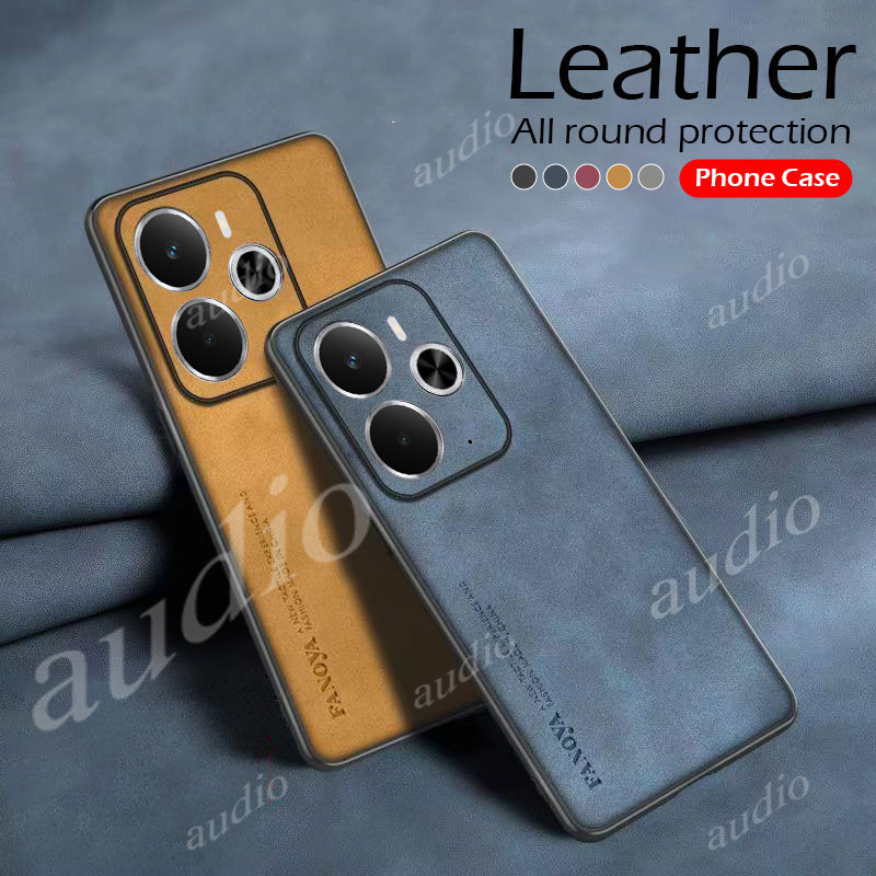 Realme 14 14T 5GหรูหราหนังสําหรับRealme 15 Pro 15T 14 14T Realme14 Realme14T 5G Soft TPUสําหรับrealm