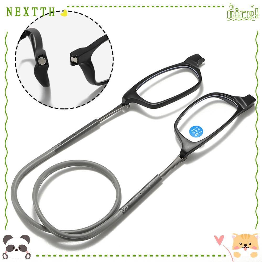 ต่อไป แว่นสายตายาวพับ,แฟชั่นคอแขวนแว่นสายตายาว,เรซินคุณภาพสูงทนทานแม่เหล็กวิเศษแว่นอ่านหนังสือ