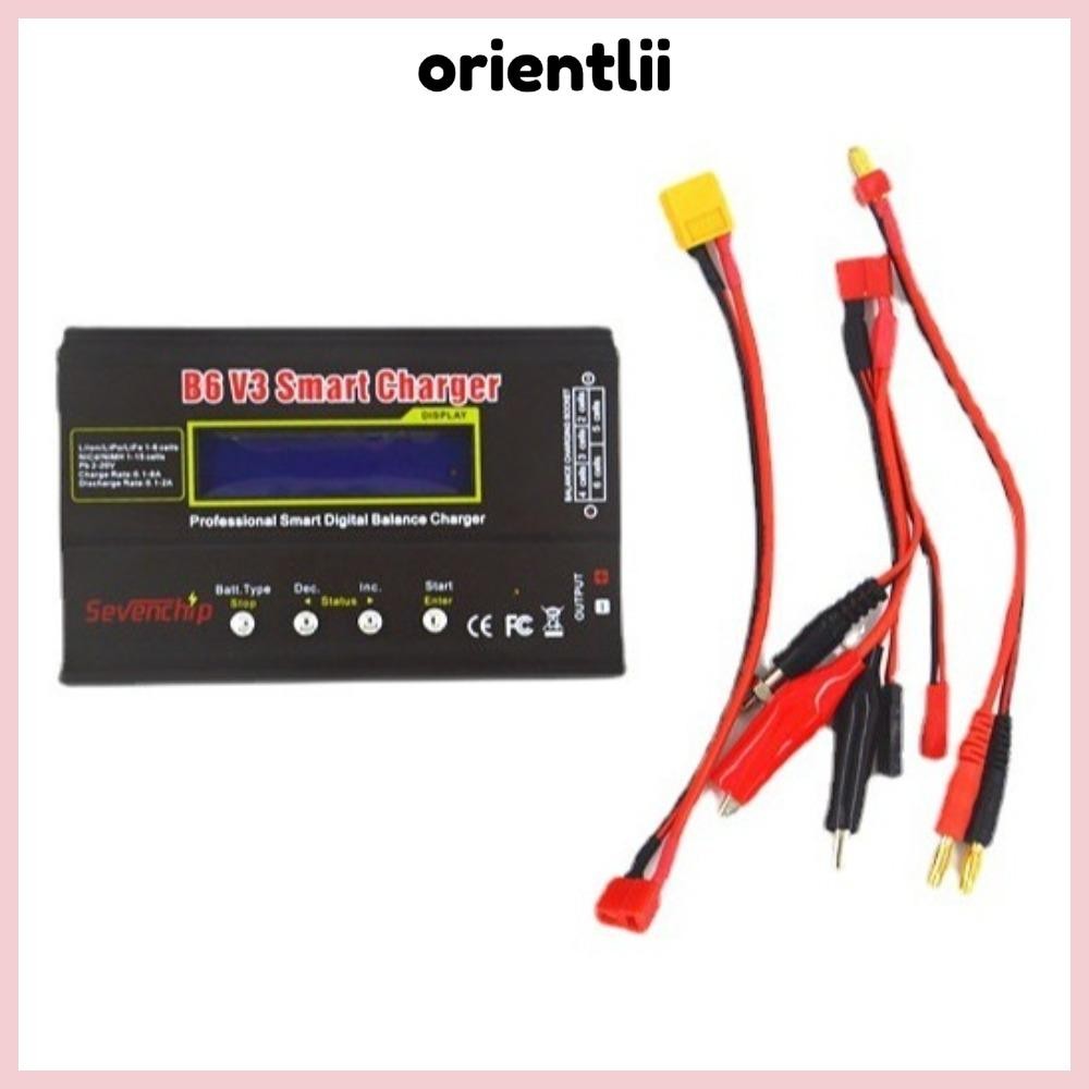 ORIENTLEE แบตเตอรี่ Balance Charger, 80W 6A iMAX B6 V3 แบตเตอรี่ Charger, Digital LiHv Lipo NiMh Li-