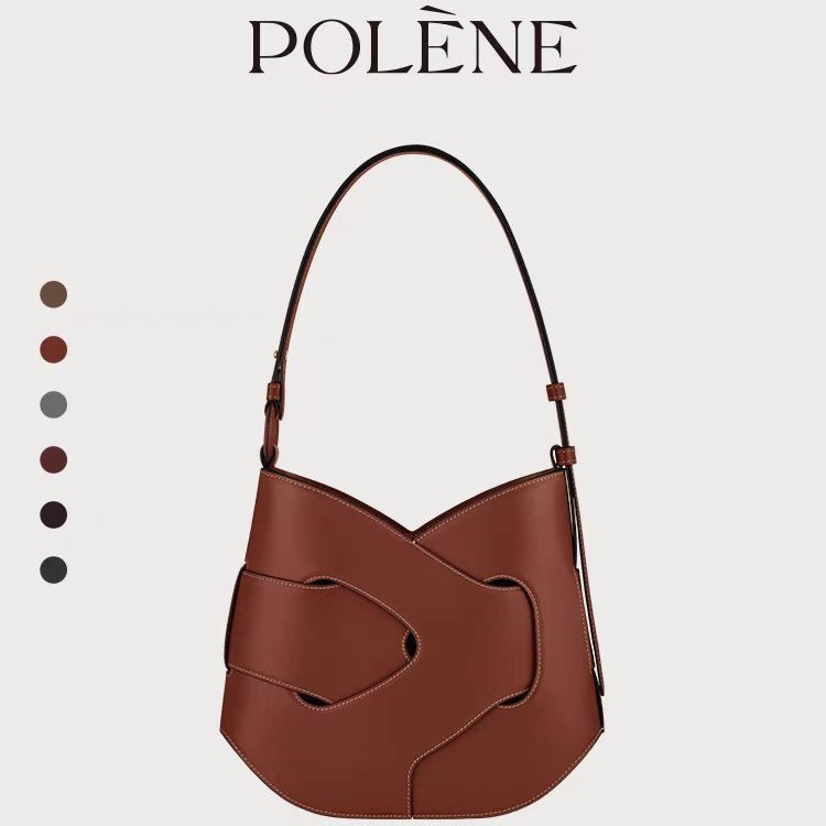 Polene/Nodde Hobo Smooth Cowhide Twist Bag