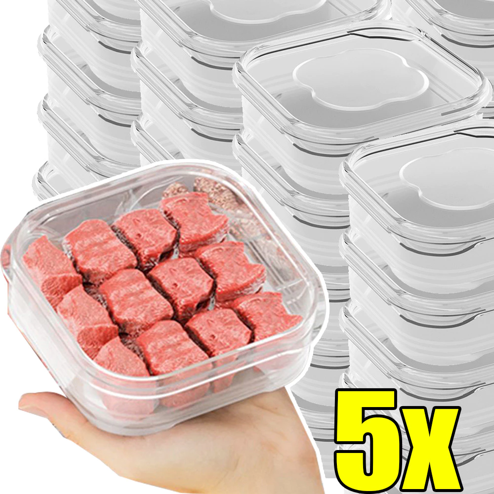ตู้แช่แข็ง-ปลอดภัยภาชนะเก็บอาหาร350มิลลิลิตร,ไมโครเวฟ หน้า ภาชนะกันรั่วสําหรับเนื้อสัตว์/ผลไม้,ขนาดกะทัดรัดมินิครัวที่มีฝาปิด- บีพีเอ ฟรี