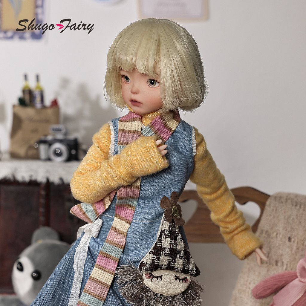 Caspian B 1/6 Bjd ตุ๊กตา OOTD สาวรอบหู Remake Denim Fullset Lazy Art ตุ๊กตาแฟชั่นสําหรับหญิง Bjd 1/6 Jointed ตุ๊กตา
