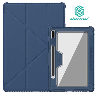 Samsung Tab S9 FE เคส NILLKIN หนัง PU กันกระแทกกล้อง แบบสไลด์ได้ สําหรับSamsung Tab S7 S8 S9 S7FE S9FE PLUS FE S10 S10Fe