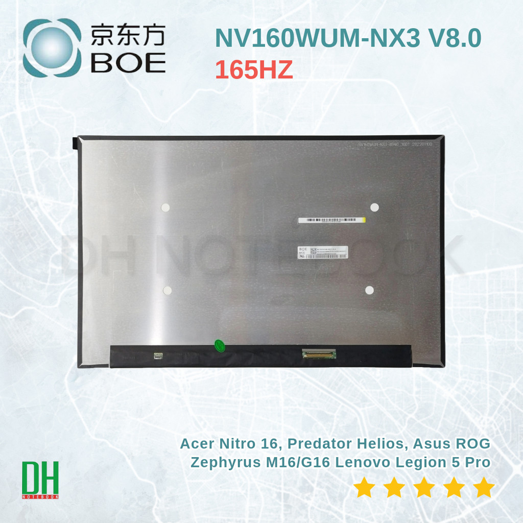 อะไหล่ จอโน๊ตบุ๊ค 16.0" NV160WUM-NX3 V8.0 165Hz WUXGA IPS สำหรับ Acer Nitro/Predator โปรดสอบถามก่อนสั่งซื้อ