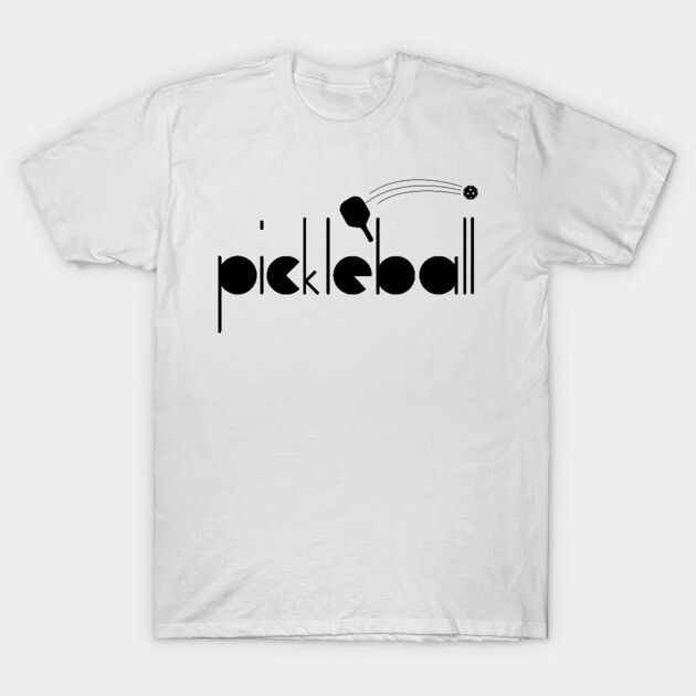 เสื้อยืด Vintage Pickleball Geometric Font T-Shirt แท้ Cotton 100% รัดรูป y2k สไตล์ ไม่ย้วย