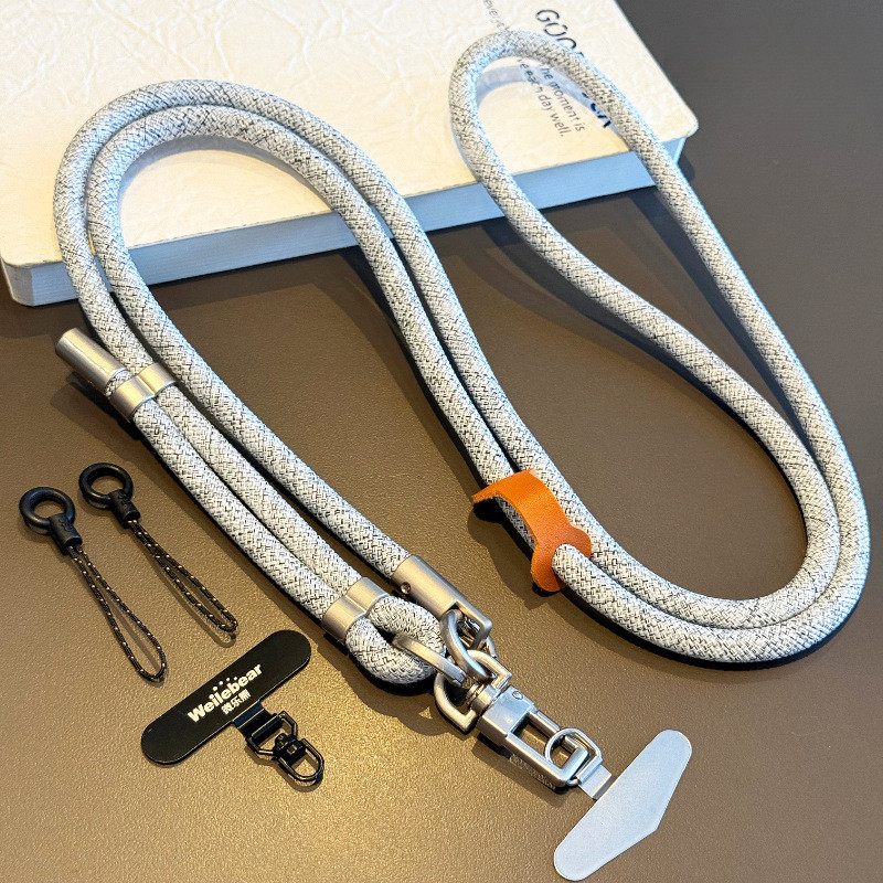 ญี่ปุ่น High-End โทรศัพท์มือถือ Lanyard ไทเทเนียมสียาว Cross-Body แขวนคอ Anti-Lost เชือกกลางแจ้ง Mountaineering ขี่จักรยานกีฬากลับแขวนโซ่ Du