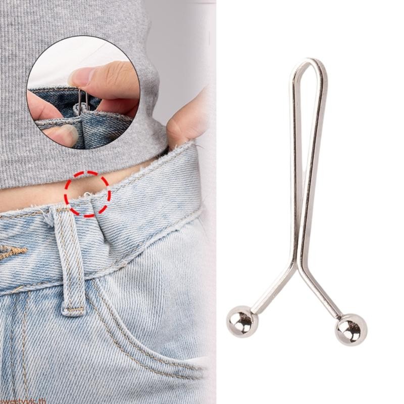 Sweetyvic สายคล้องพกพาสำหรับกางเกงยีนส์ ปรับได้ง่ายด้วยเข็มขัดแบบกดปุ่ม