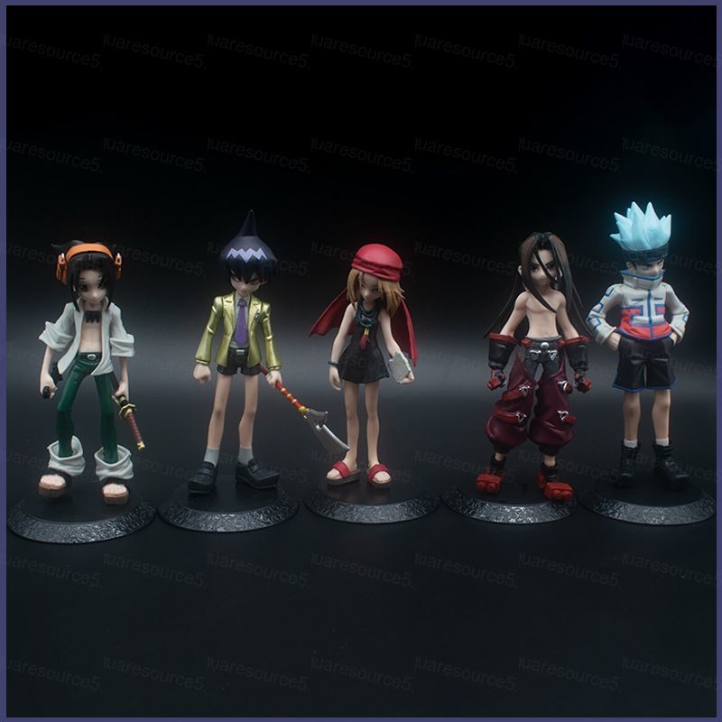 Lg 5pcs SHAMAN KING Action Figure Asakura You Anna Tao Ren Horohoro Hao ตุ๊กตาของเล่นสําหรับของขวัญเด็กคอลเลกชัน