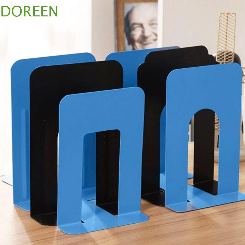 Doreen โต๊ะ Bookends, ขาตั้งหนังสือเหล็กโชว์รูปตัว L, ที่ใส่หนังสือเรียบง่าย INS ชั้นวางหนังสือที่ทนทานสํานักงานโรงเรียน