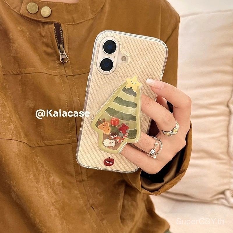 เคสโทรศัพท์สำหรับ iPhone 7 8 PLUS x XS XR xsmax 11 12 13 14 15 16 Pro Max PLUS ตัวยึดต้นคริสต์มาสเคสนิ่มหุ้มทั้งเครื่องกันกระแทกขนาดใหญ่เคสโทรศัพท์ป้องกัน ap5a