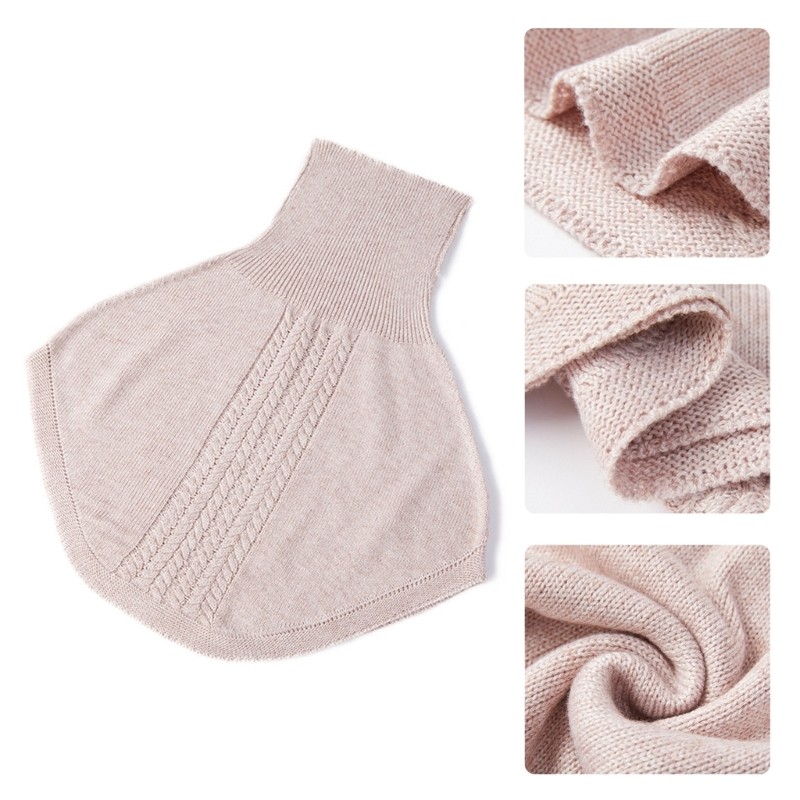 Fnau ผ้าพันคอผ้าคลุมไหล่สําหรับผู้หญิงฤดูหนาวเท็จผ้าพันคอสําหรับผู้หญิงคอห่อผู้ชายผู้หญิงคอเต่าผ้าพั